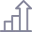 Performance trend icon for AI sales coaching software