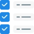 Checklist icon for the previous Suave CRM task workflow