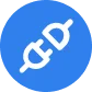 API-first link icon for Suave Creators mobile backend development