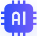 AI-powered automation icon for enterprise ERP workflows