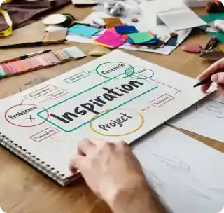 UI UX designers planning a brand experience for digital products