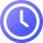 Clock icon for Laravel project timeline