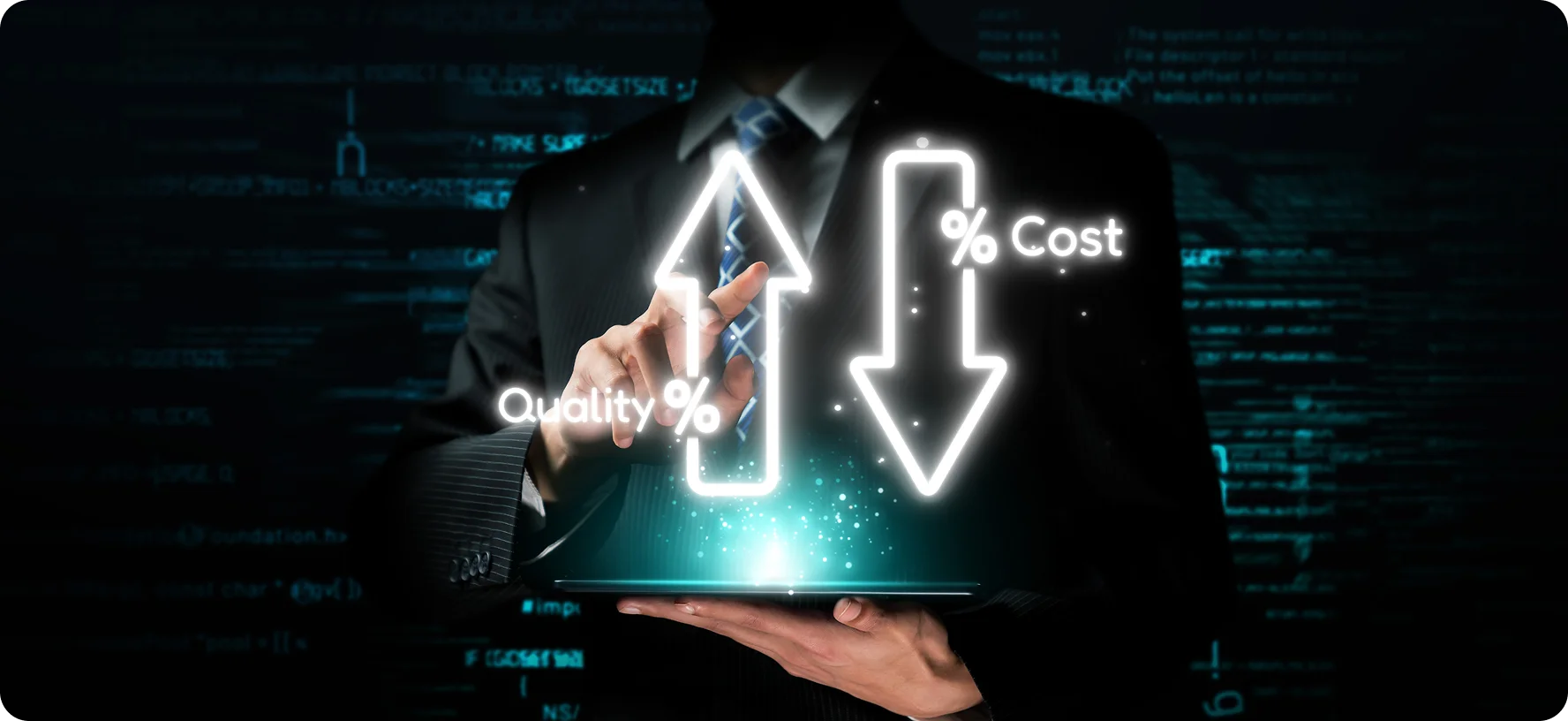 Laravel development cost quality versus cost illustration for Suave Creators