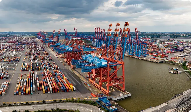 Container port terminal for UAE logistics and freight forwarding ERP