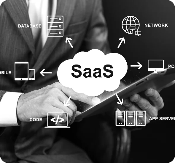 SaaS database workflow diagram for enterprise ERP planning