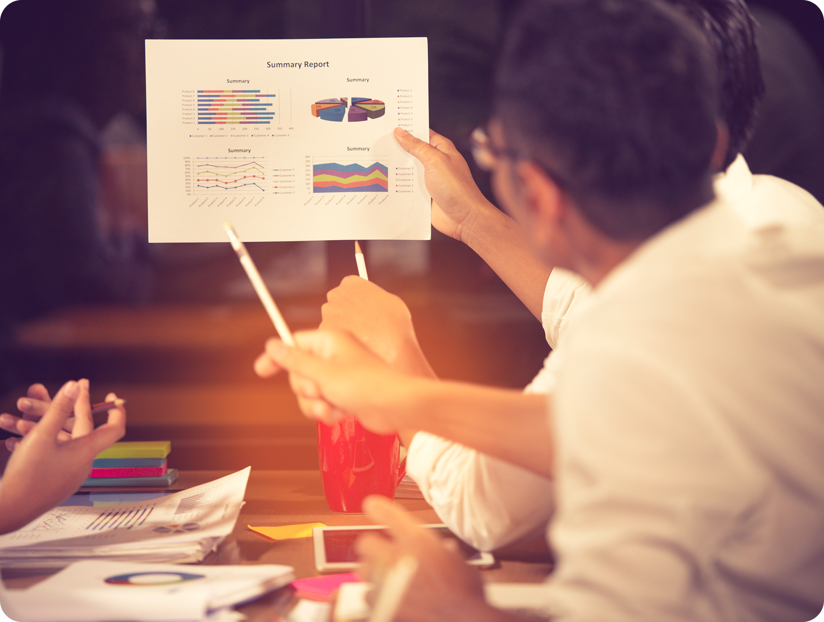 Product strategy experts planning intelligent software solutions