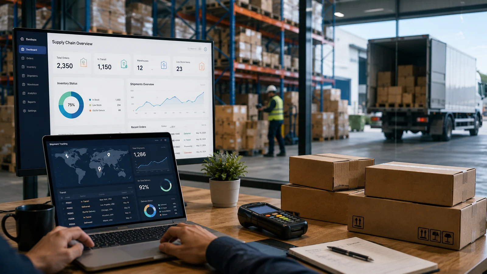 Streamlined warehouse, inventory & transport management.